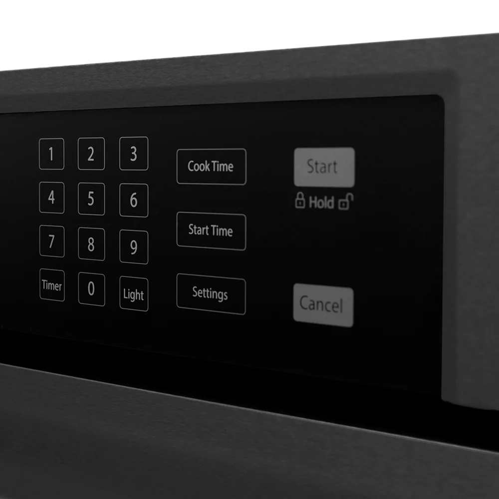 ZLINE Autograph Edition 30 in. Professional True Convection Single Wall Oven with Air Fry and Self Clean in Black Stainless Steel with Polished Gold Helix Handle (WASBZ-30-KG) - Image 12