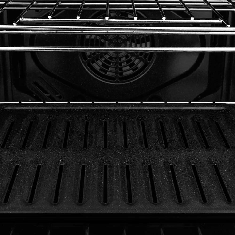 ZLINE Autograph Edition 30 in. Professional True Convection Single Wall Oven with Air Fry and Self Clean in Black Stainless Steel with Polished Gold Helix Handle (WASBZ-30-KG) - Image 14