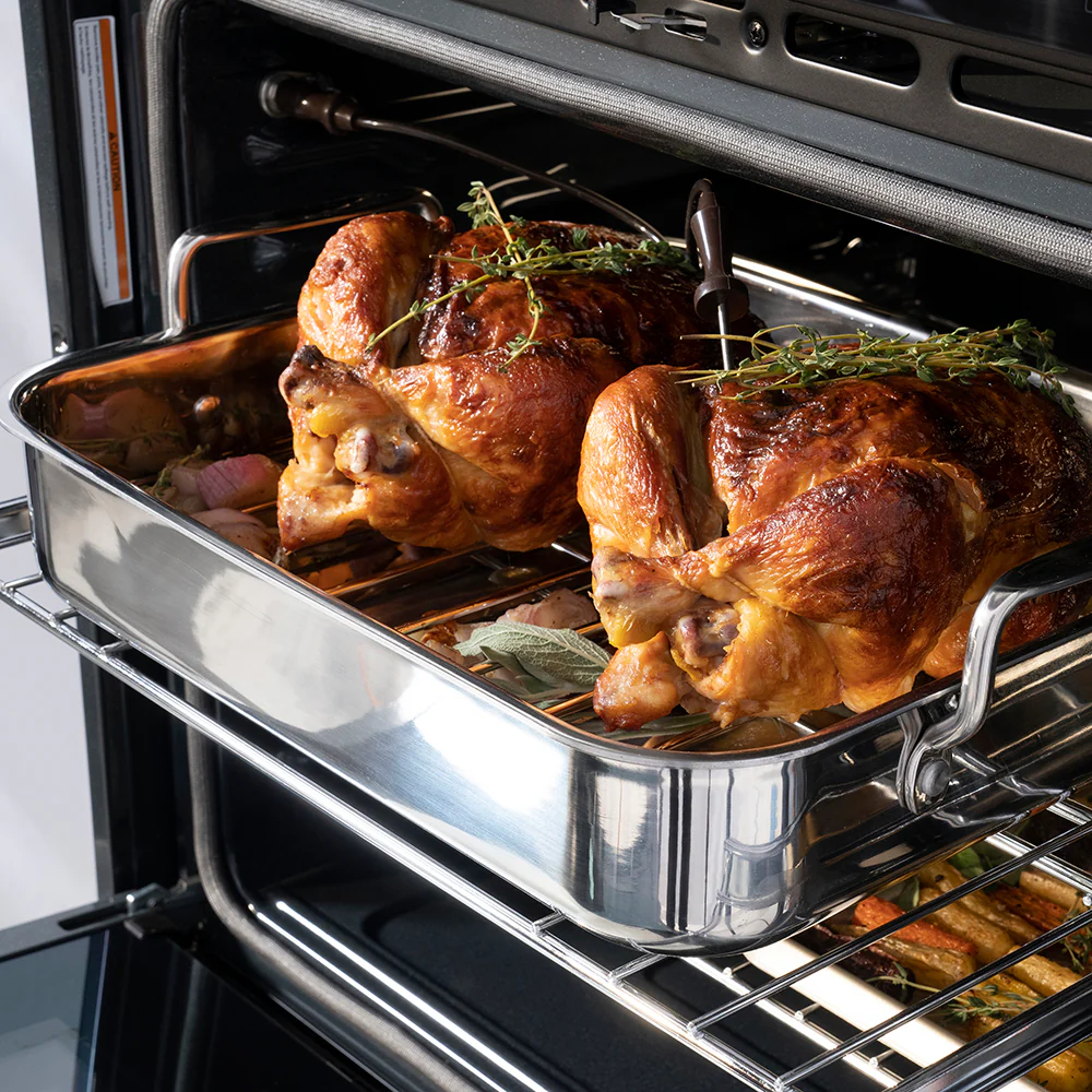 ZLINE Autograph Edition 30 in. Professional True Convection Single Wall Oven with Air Fry and Self Clean in Stainless Steel with Champagne Bronze Handle (WASZ-30-CB) - Image 17