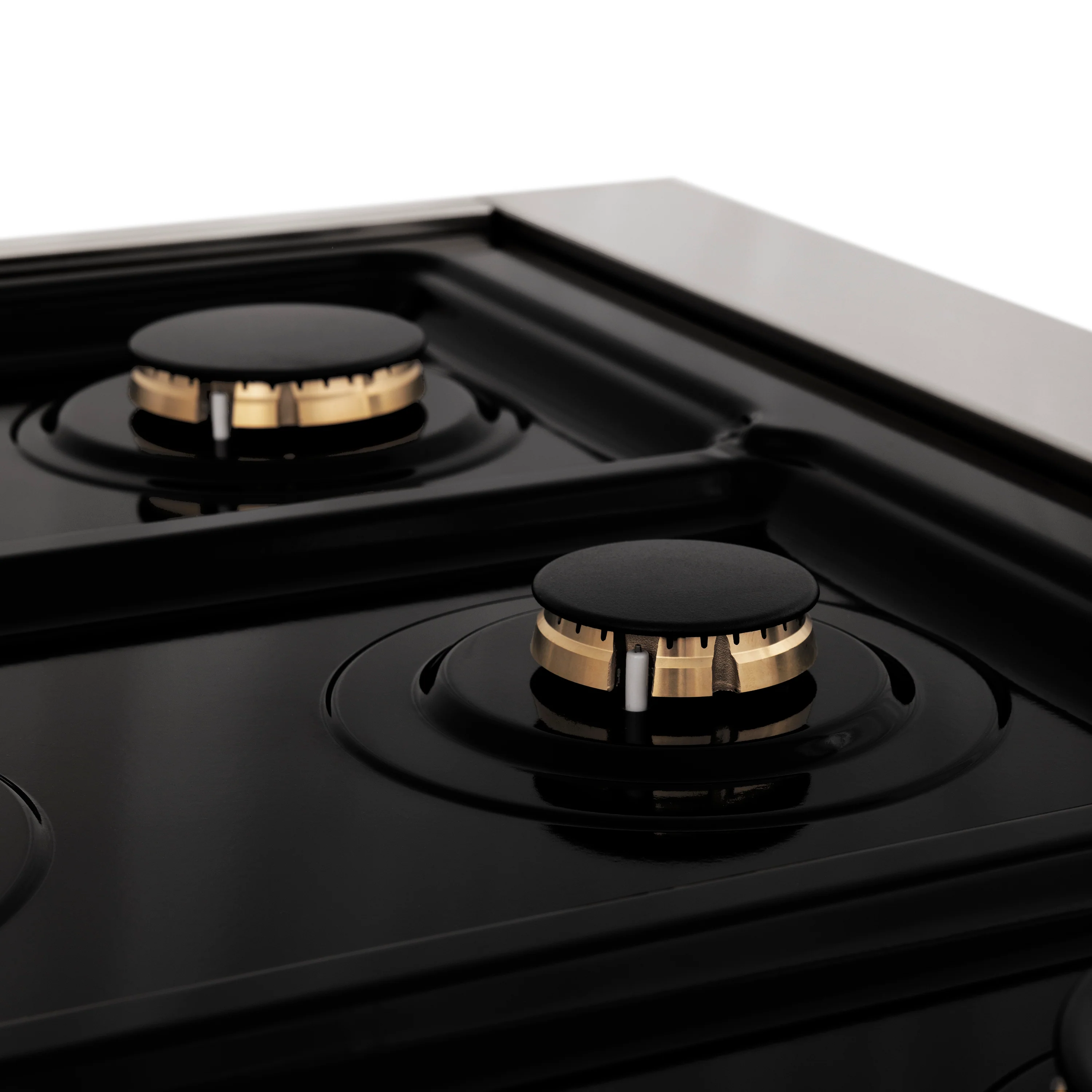 ZLINE Autograph Edition 36 in. 4.6 cu. ft. Legacy Dual Fuel Range with 6 Burner Gas Cooktop and Electric Convection Oven in Stainless Steel with White Matte Door and Matte Black Accents (RAZ-WM-36-MB) - Image 18
