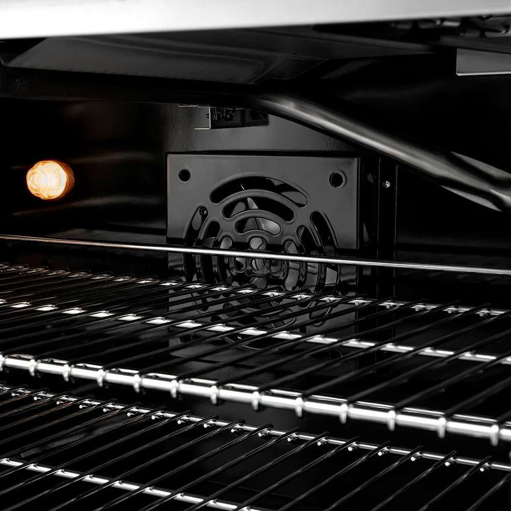 ZLINE Autograph Edition 36 in. 5.2 cu. ft. Paramount Gas Range with 6 Burner DuoPro™ Cooktop and Convection Gas Oven with Black Matte Door and Champagne Bronze Accents (PSGRZ-BLM-36-CB) - Image 6