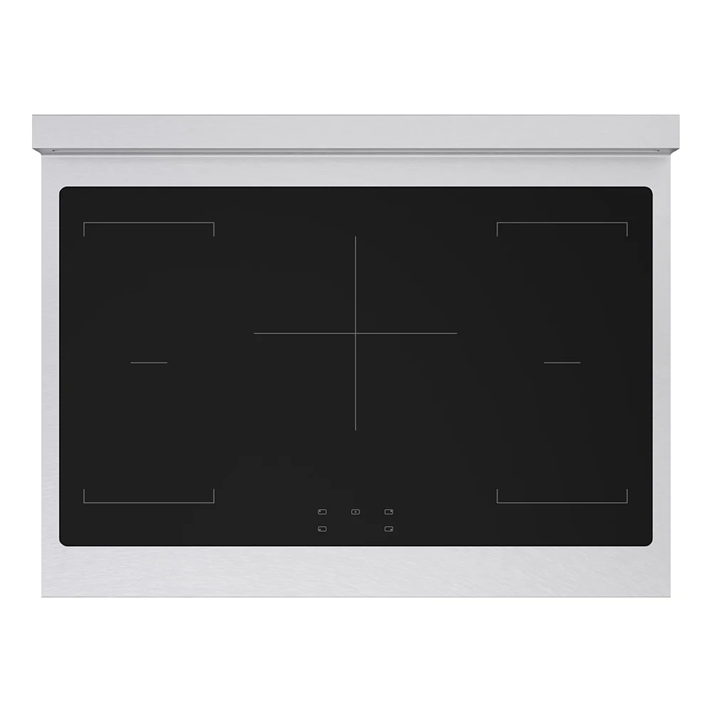 ZLINE Autograph Edition 36 in. 5.2 cu. ft. Paramount Induction Range with 5 Element Cooktop and Electric Convection Oven in Satin Stainless Steel with Champagne Bronze Accents (SINRSZ-36-CB) - Image 2