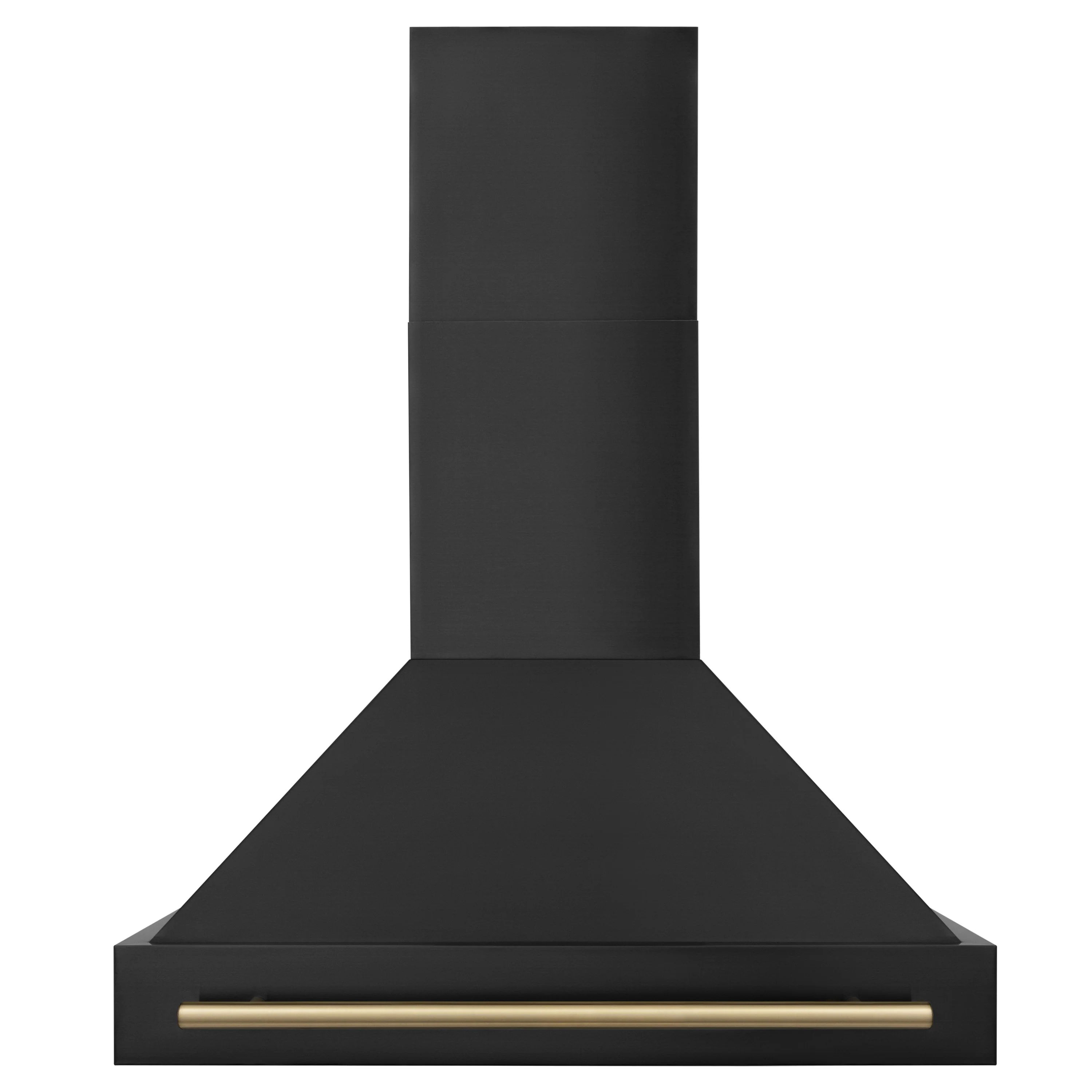 ZLINE 36" Black Stainless Steel Range Hood with Champagne Bronze Handle (BS655Z-36-CB) - Image 3