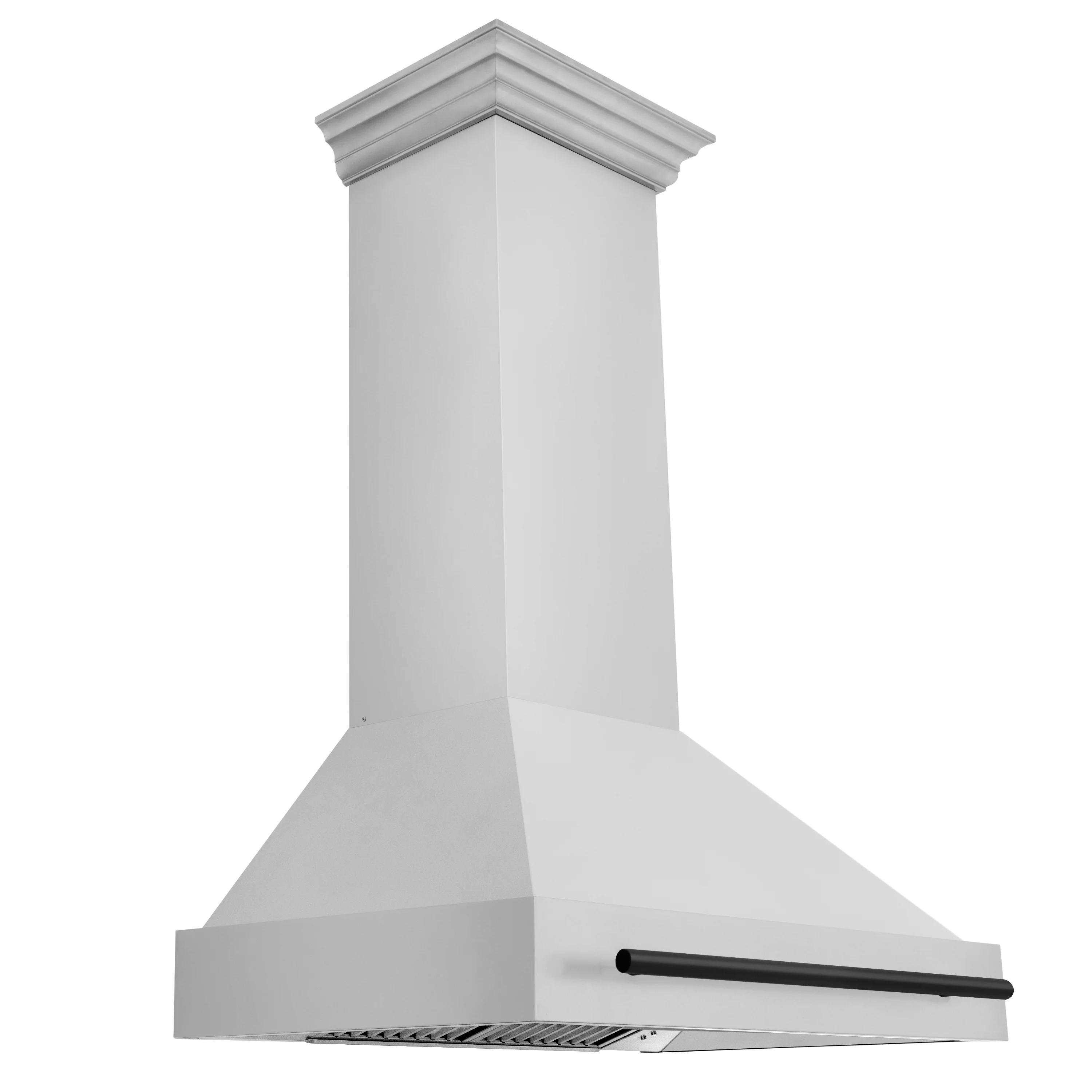 ZLINE Autograph Edition 36 in. Stainless Steel Range Hood with Stainless Steel Shell and Matte Black Handle (8654STZ-36-MB) - Image 3