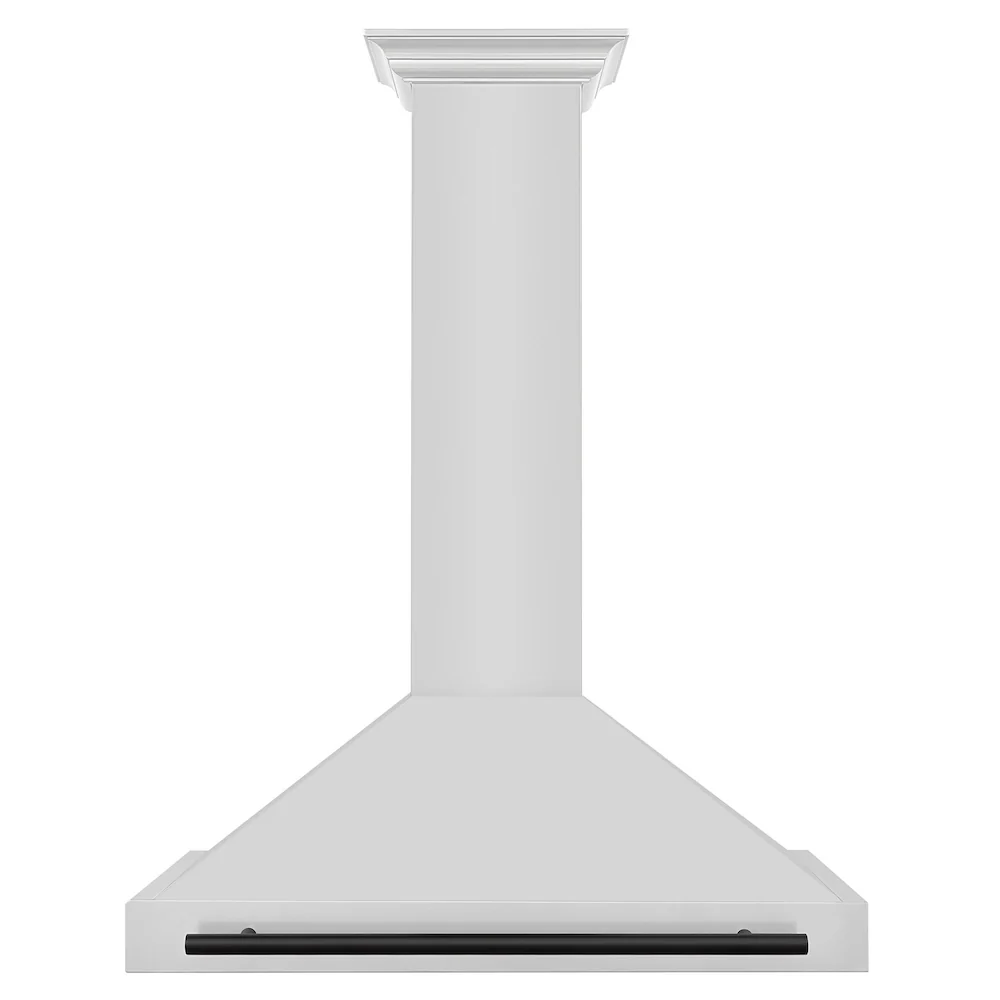 ZLINE 36 in.Autograph Edition Convertible Stainless Steel Range Hood with Stainless Steel Shell and Matte Black Accents (KB4STZ-36-MB) - Image 3