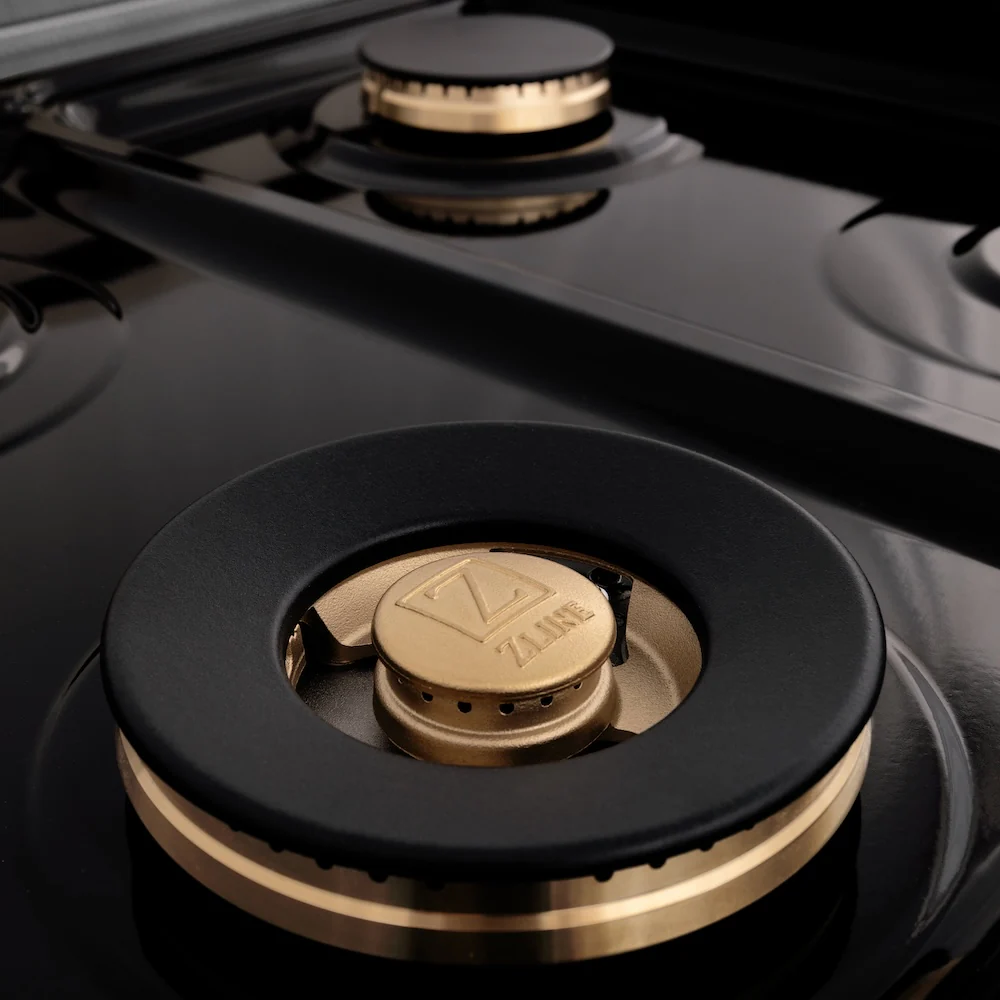ZLINE Autograph Edition 48 in. 6.0 cu. ft. Legacy Dual Fuel Range with 7 Burner Gas Cooktop and 2 Electric Ovens in Satin Stainless Steel and Matte Black Accents, Open Box-Great Condition - Image 15