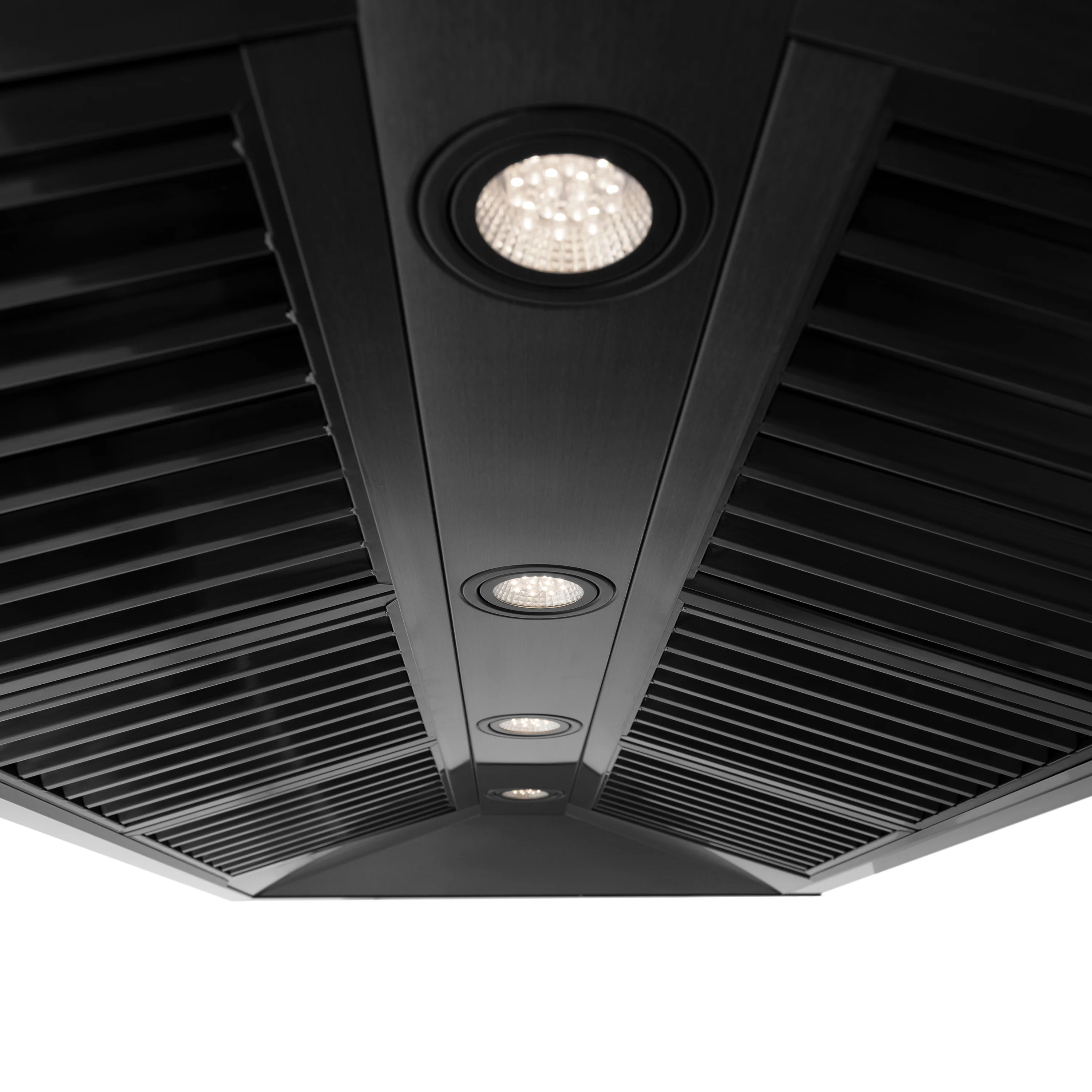 ZLINE 48" Black Stainless Steel Range Hood with Champagne Bronze Handle (BS655Z-48-CB) - Image 4