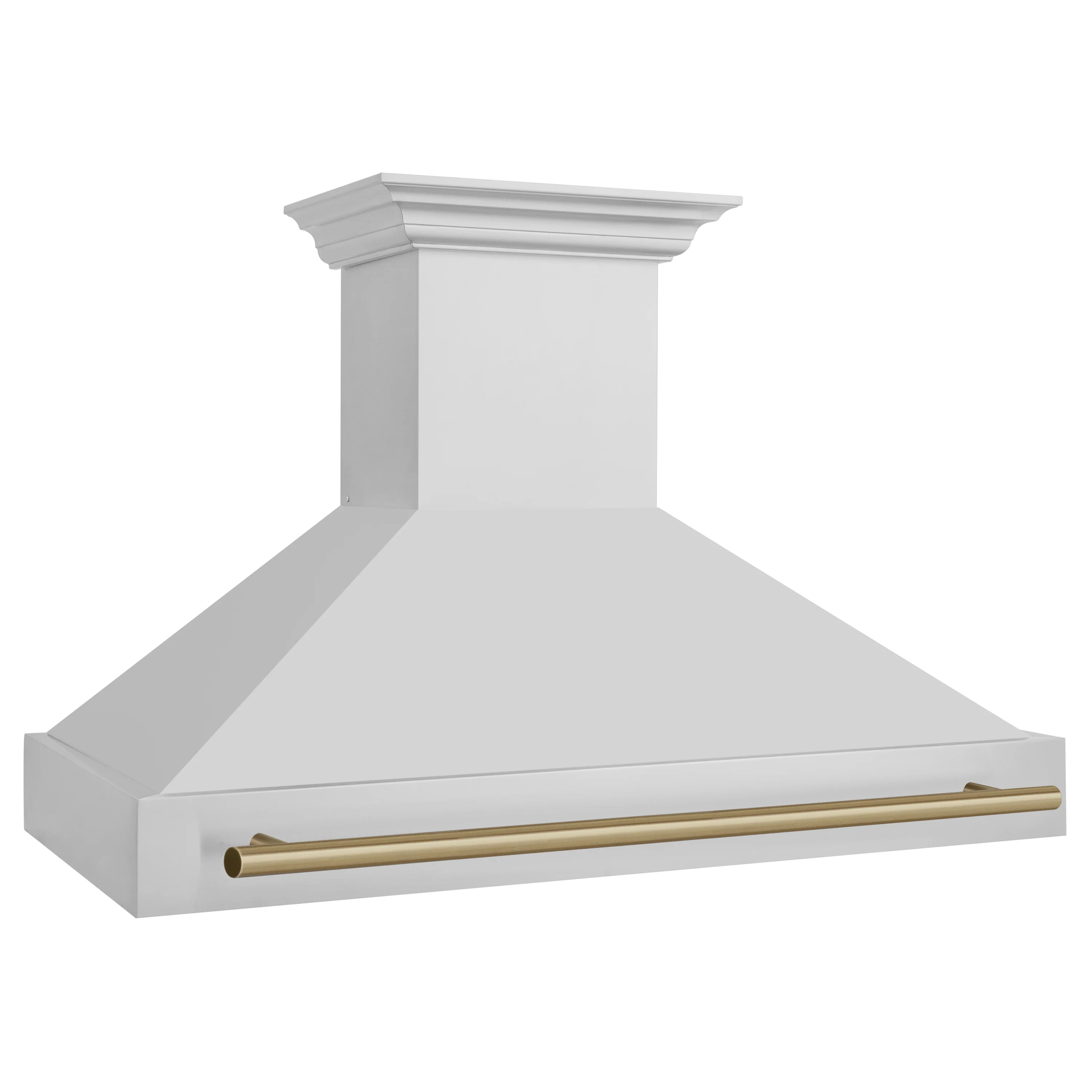 ZLINE Autograph Edition 48 in. Stainless Steel Range Hood with Stainless Steel Shell and Champagne Bronze Handle (8654STZ-48-CB) - Image 3