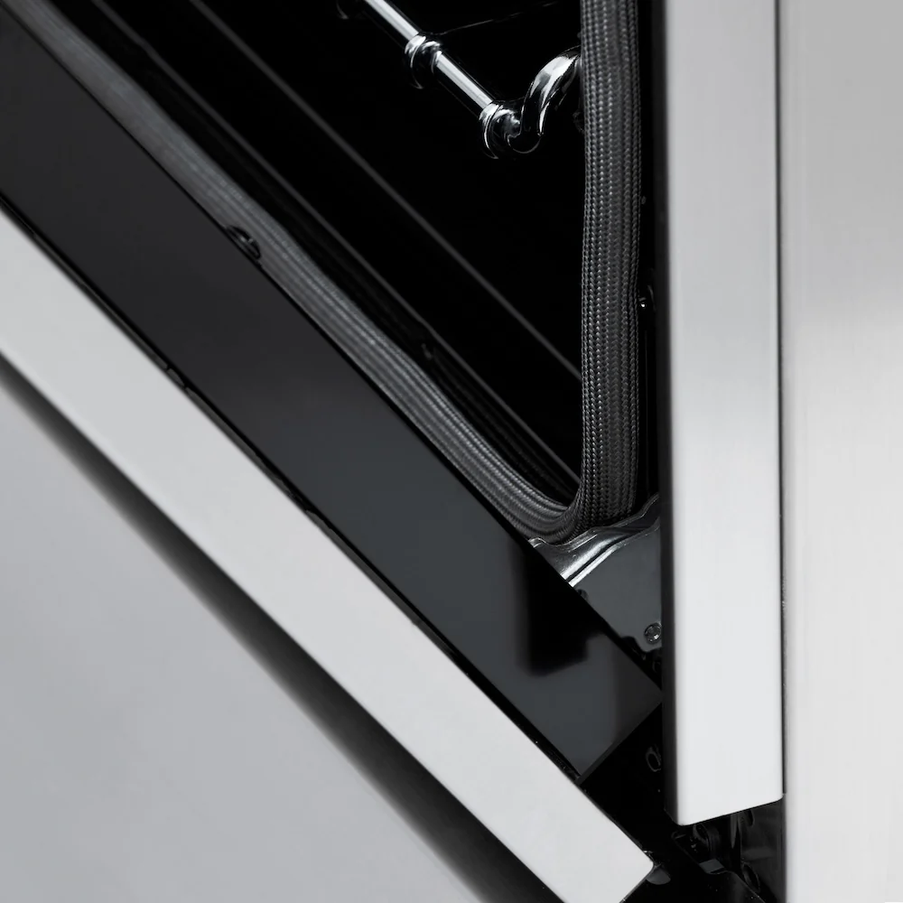 ZLINE Autograph Edition 60 in. 7.4 cu. ft. Legacy Dual Fuel Range with 9 Burner Gas Cooktop and 2 Electric Convection Ovens in Stainless Steel and Matte Black Accents, Open Box-Great Condition - Image 10
