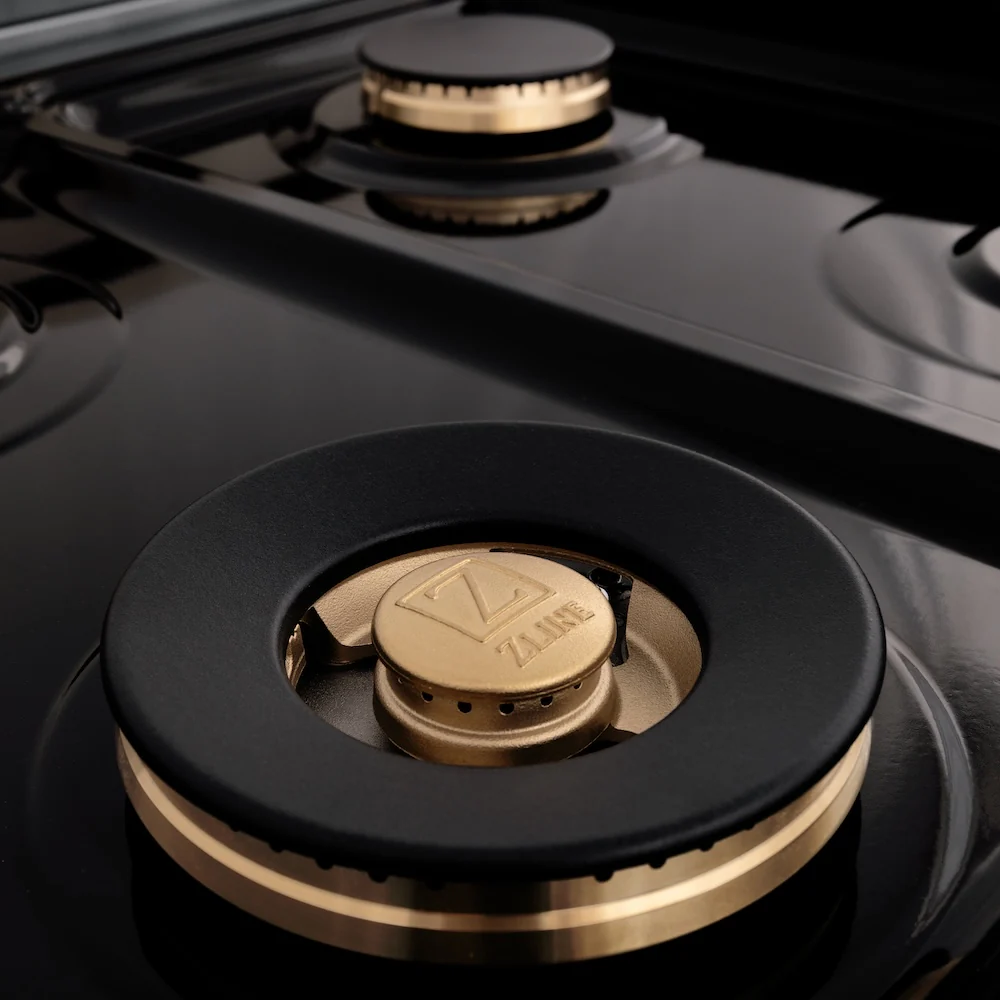 ZLINE Autograph Edition 60 in. 7.4 cu. ft. Legacy Dual Fuel Range with 9 Burner Gas Cooktop and 2 Electric Convection Ovens in Stainless Steel with White Matte Doors and Matte Black Accents, Open Box-Great Condition - Image 20