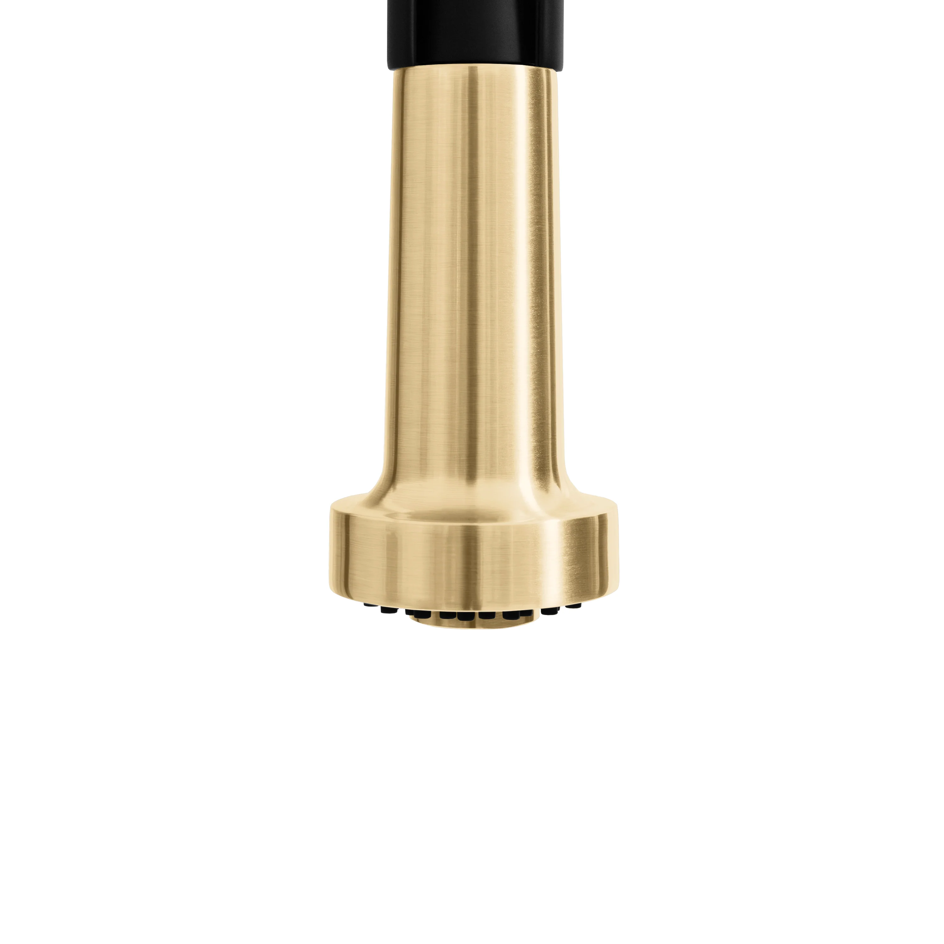 ZLINE Autograph Edition Apollo Pull Down Spring Single Handle Kitchen Faucet in Matte Black and Champagne Bronze (APL-KF-ZMBCB) - Image 4