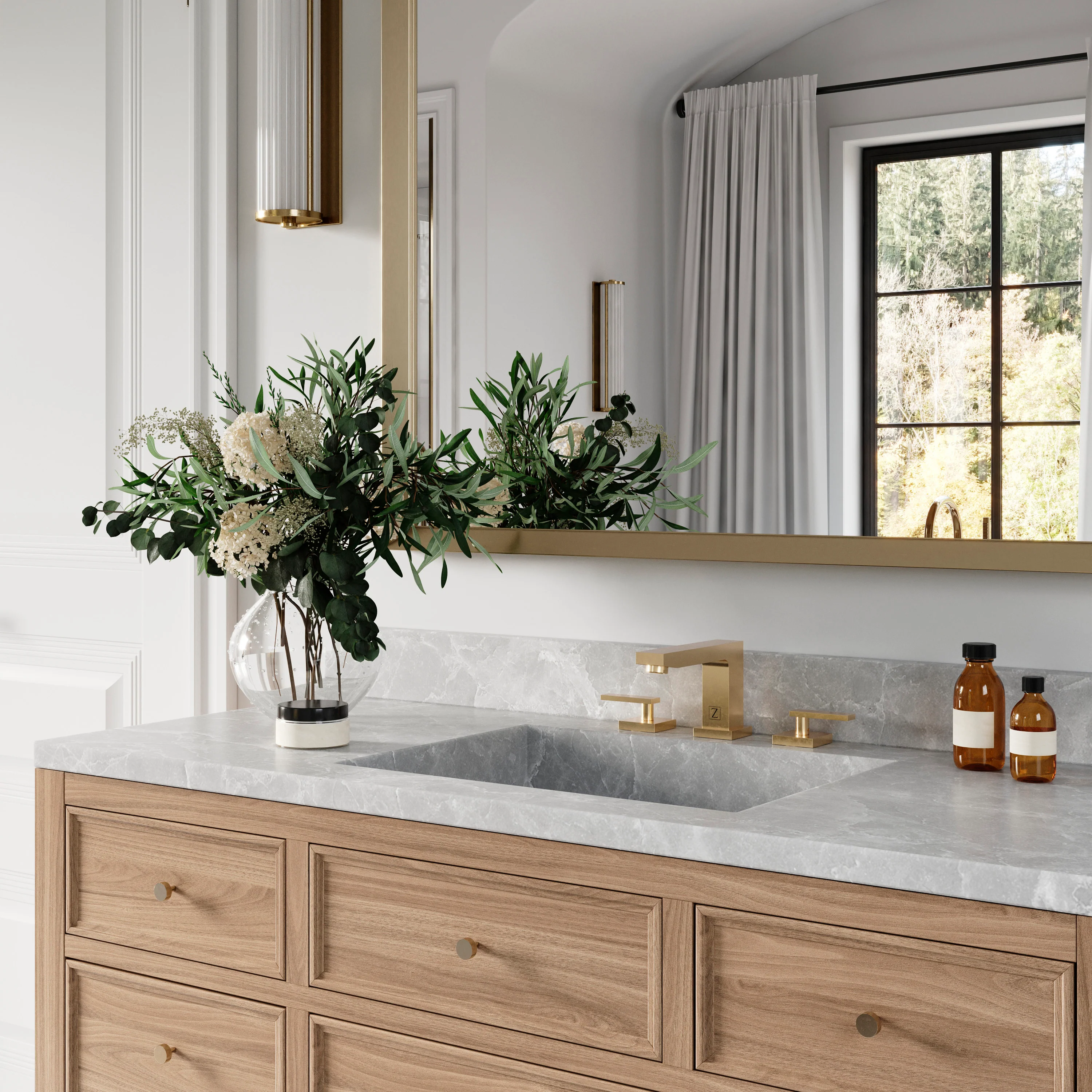 ZLINE Autograph Edition Crystal Bay Bath Faucet in Polished Gold (CBY-BF-PG) - Image 9