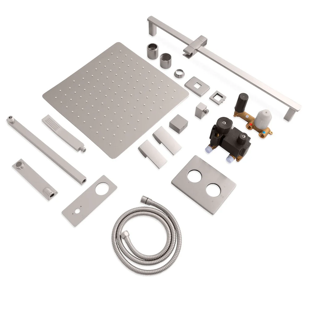 ZLINE Bliss Rainfall Shower System with 16 in. Oversized Shower Head in Brushed Nickel (BLS-SHS16-BN) - Image 5