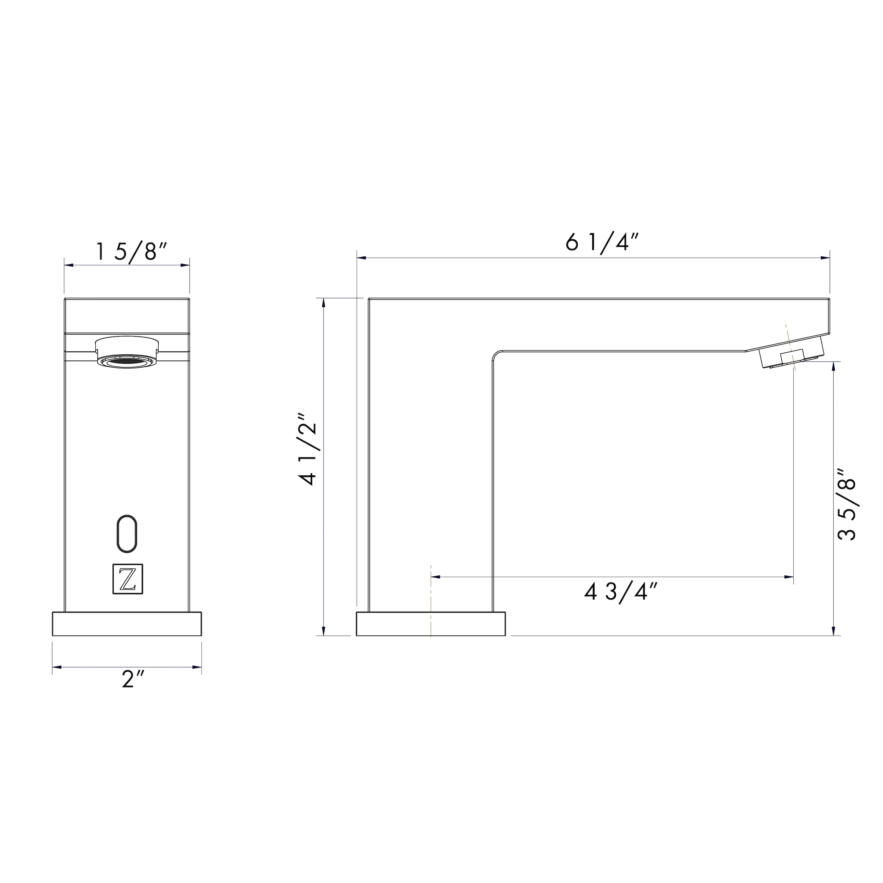 ZLINE Bliss Touchless Bath Faucet in Brushed Nickel (BLS-BFS-BN) - Image 5