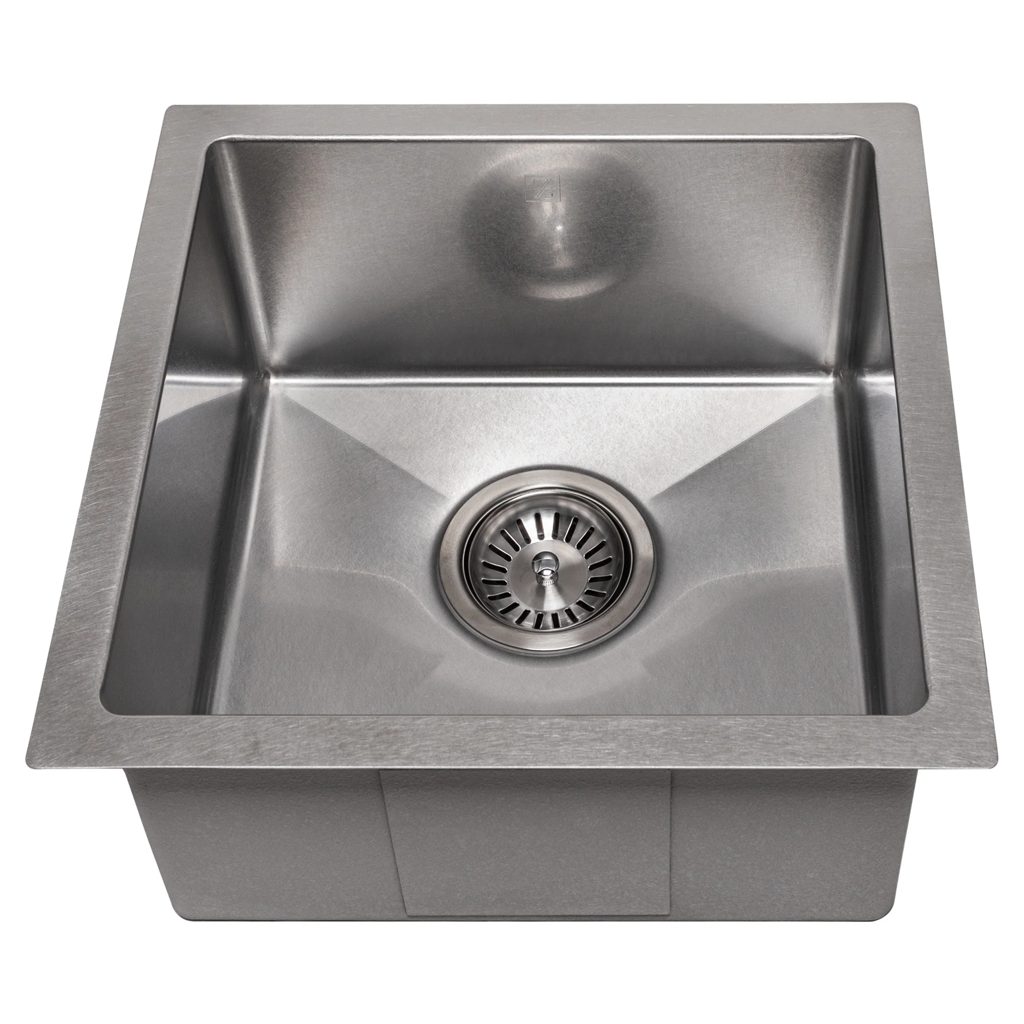 ZLINE 15 in. Boreal Undermount Single Bowl Satin Stainless Steel Bar Kitchen Sink (SUS-15S) - Image 5
