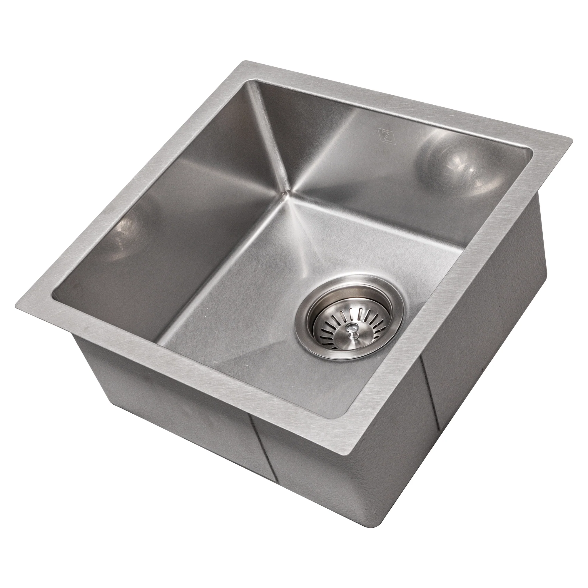 ZLINE 15 in. Boreal Undermount Single Bowl Satin Stainless Steel Bar Kitchen Sink (SUS-15S) - Image 7