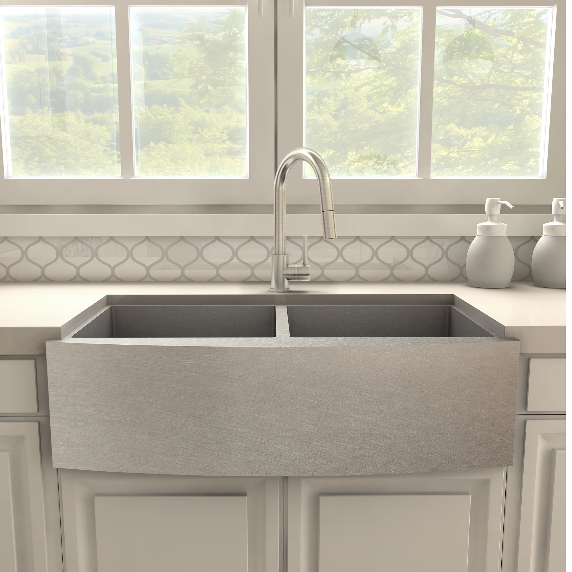 ZLINE Dante Kitchen Faucet in Brushed Nickel (DNT-KF-BN) - Image 2