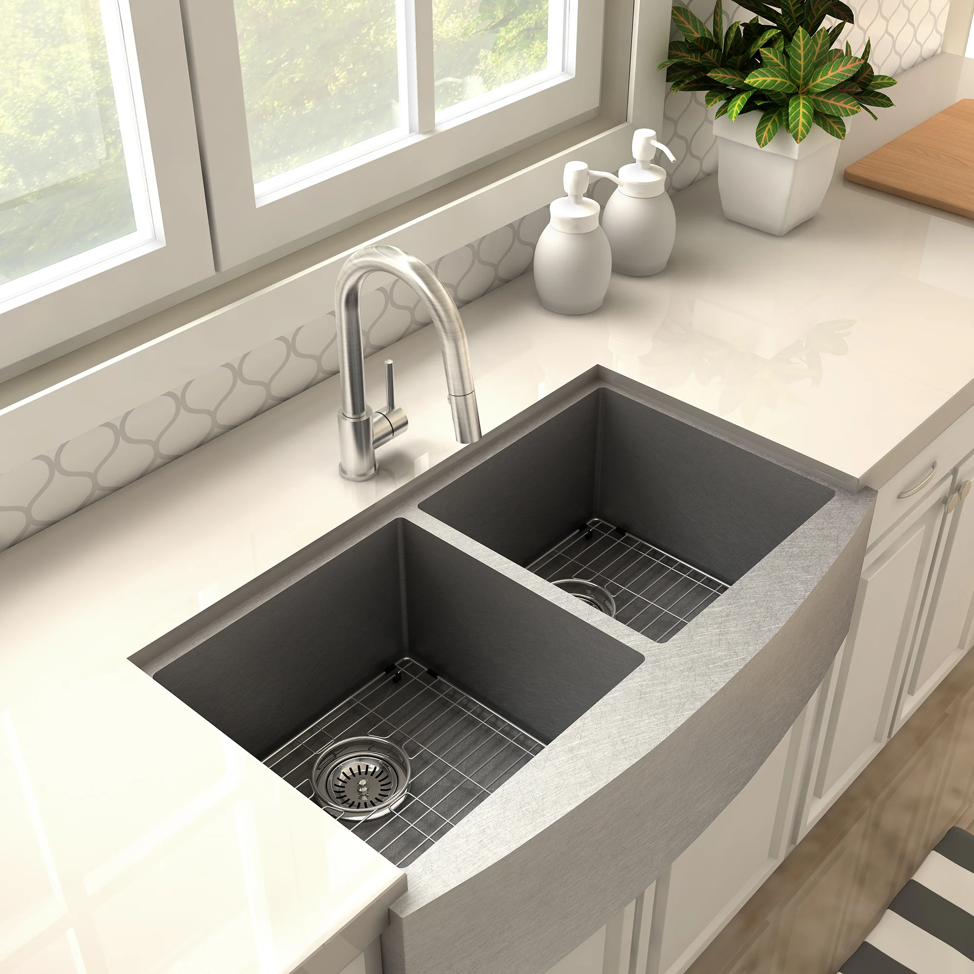 ZLINE Dante Kitchen Faucet in Brushed Nickel (DNT-KF-BN) - Image 3
