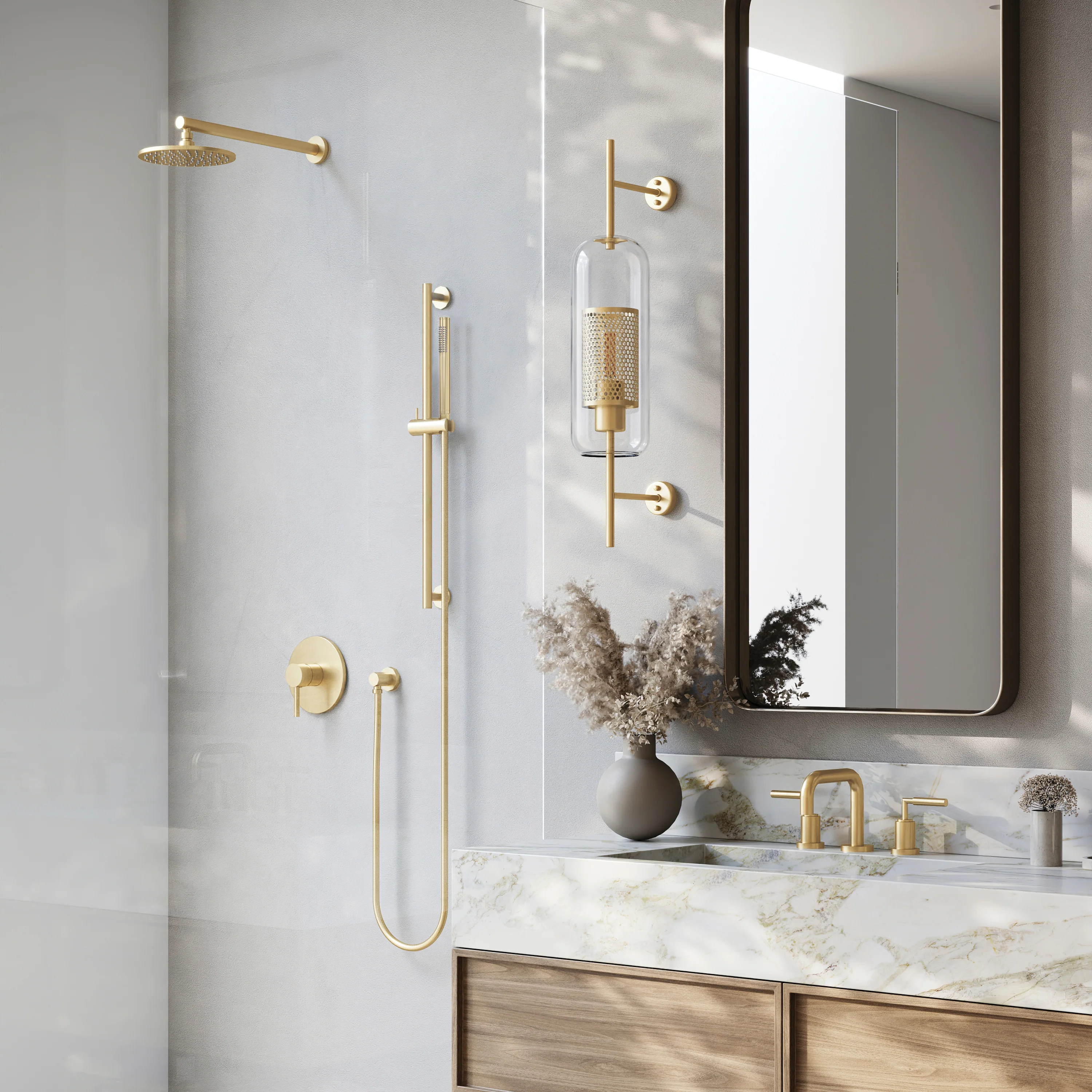 ZLINE Autograph Edition El Dorado Shower Faucet in Polished Gold (ELD-SHF-PG) - Image 2