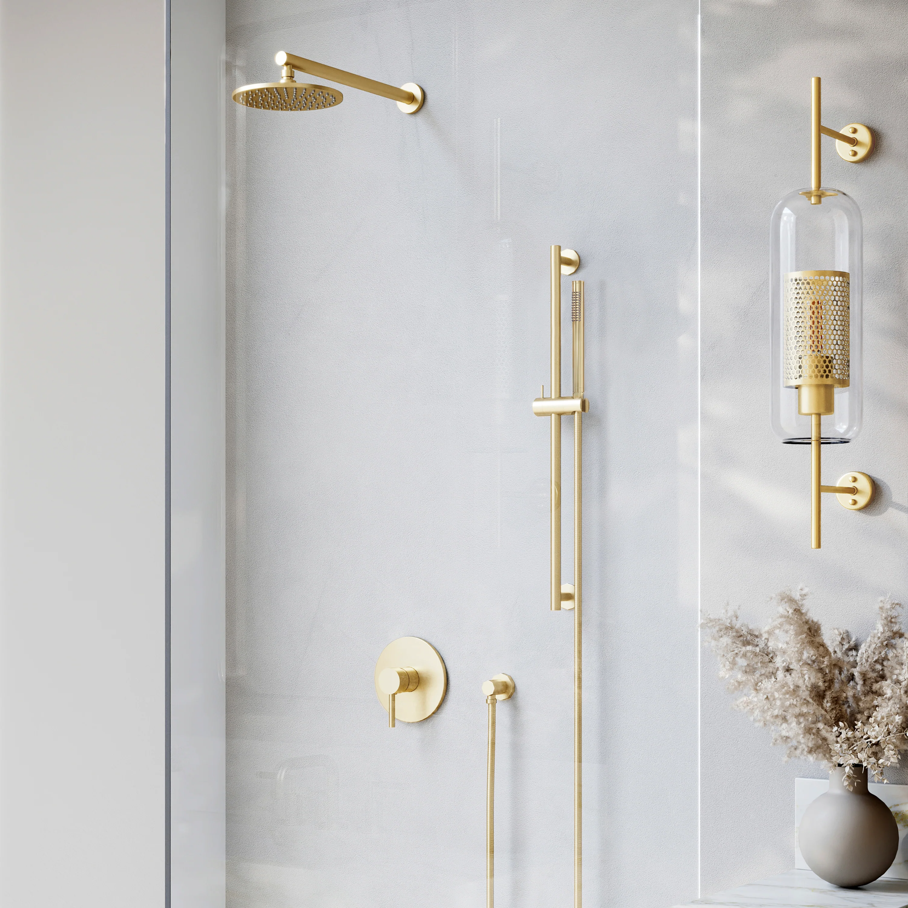 ZLINE Autograph Edition El Dorado Shower Faucet in Polished Gold (ELD-SHF-PG) - Image 8
