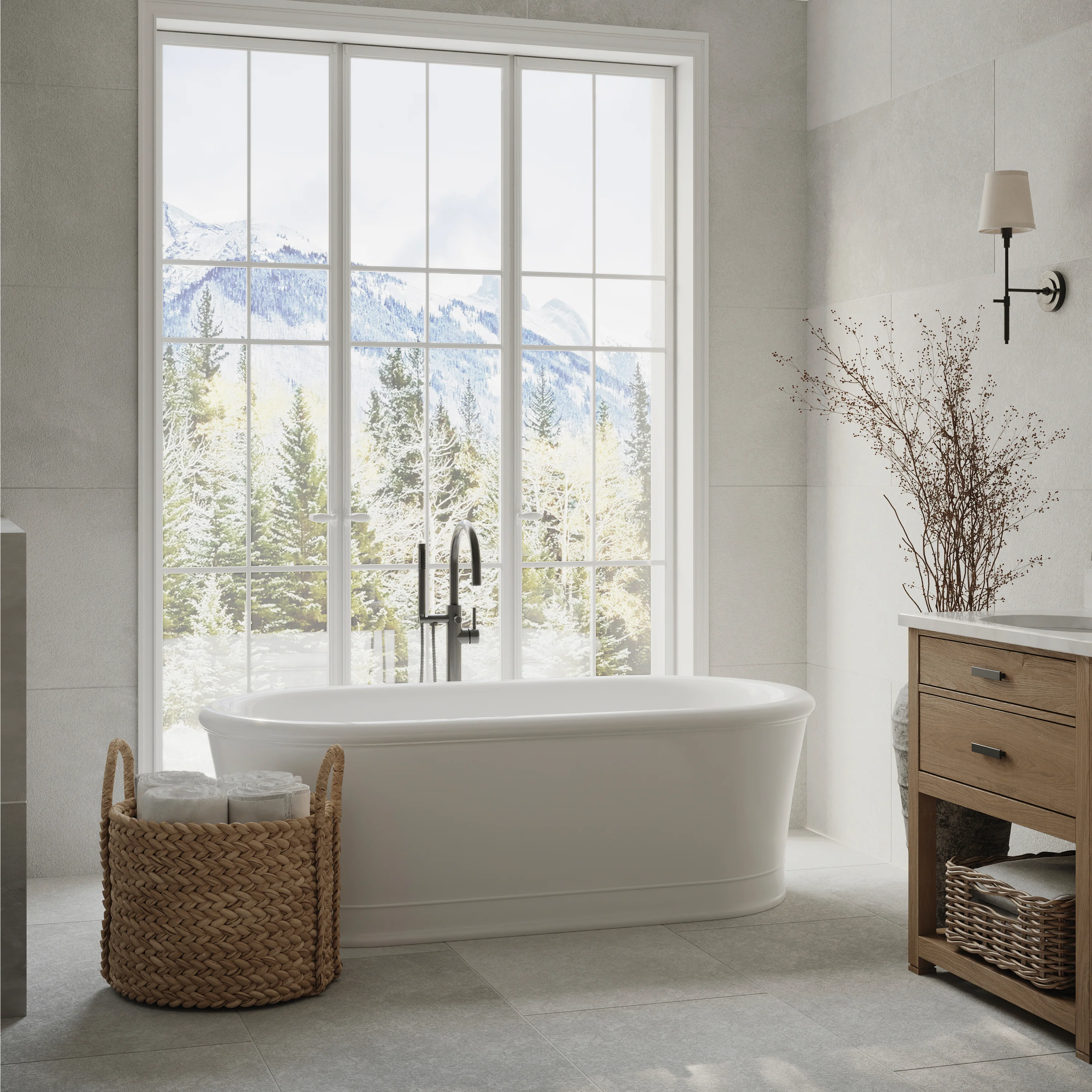 ZLINE Autograph Edition Emerald Bay Bath Tub Filler in Matte Black (EMBY-BTF-MB) - Image 5