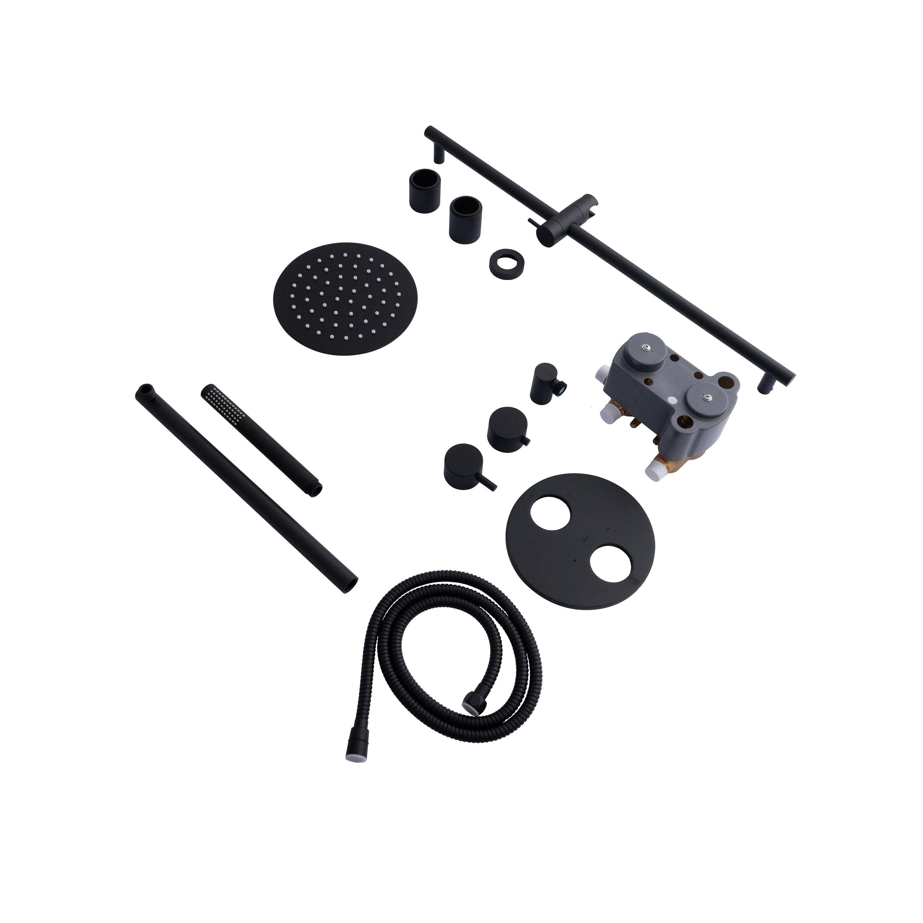 ZLINE Autograph Edition Emerald Bay Thermostatic Shower System in Matte Black (EMBY-SHS-T2-MB) - Image 4