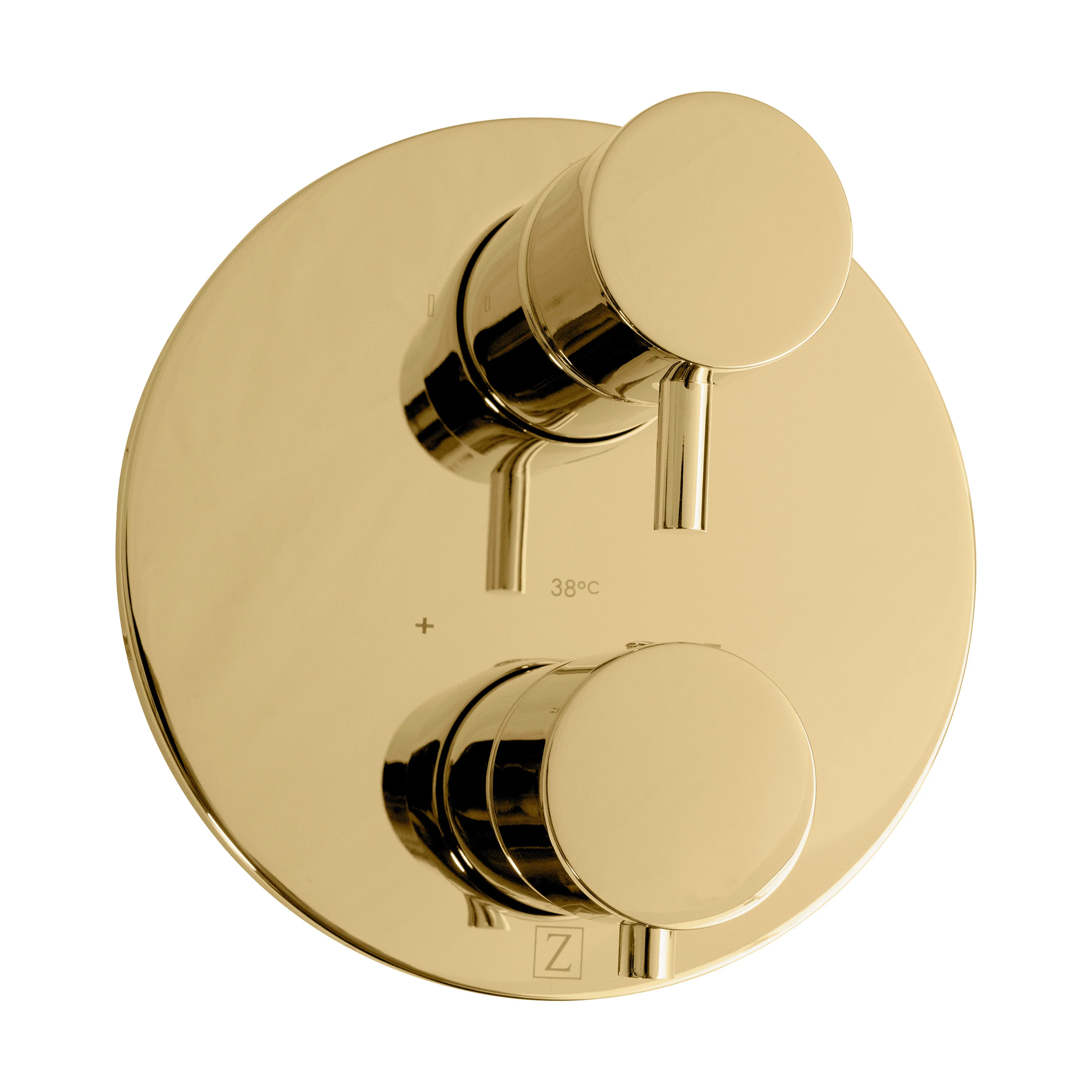 ZLINE Autograph Edition Emerald Bay Thermostatic Shower System with Body Jets in Polished Gold (EMBY-SHS-T3-PG) - Image 2