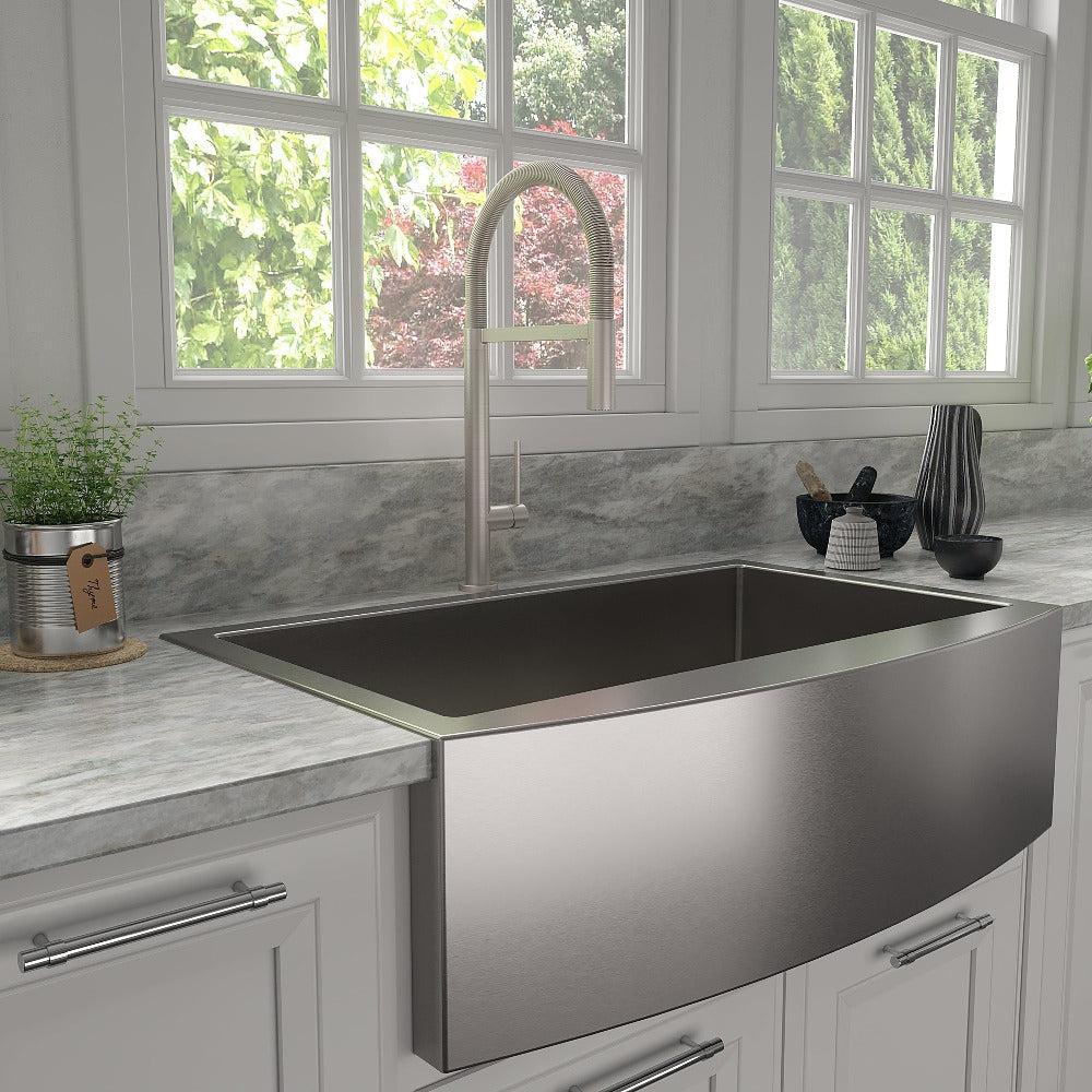 ZLINE Incline Kitchen Faucet in Brushed Nickel (INC-KF-BN) - Image 2