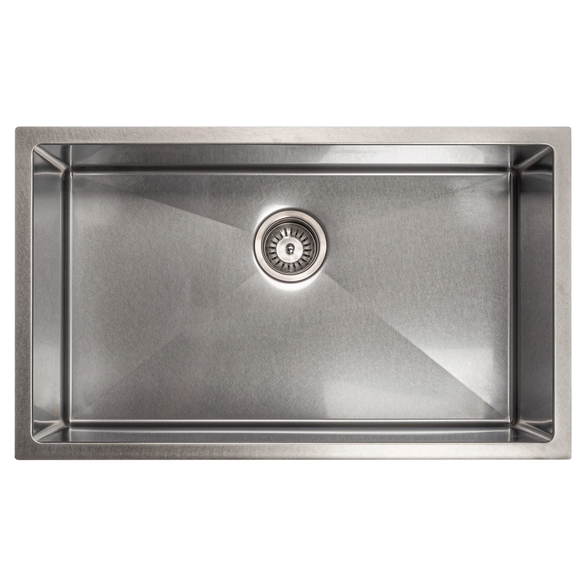 ZLINE 33 in. Meribel Undermount Single Bowl Satin Stainless Steel Kitchen Sink with Bottom Grid (SRS-33S) - Image 4