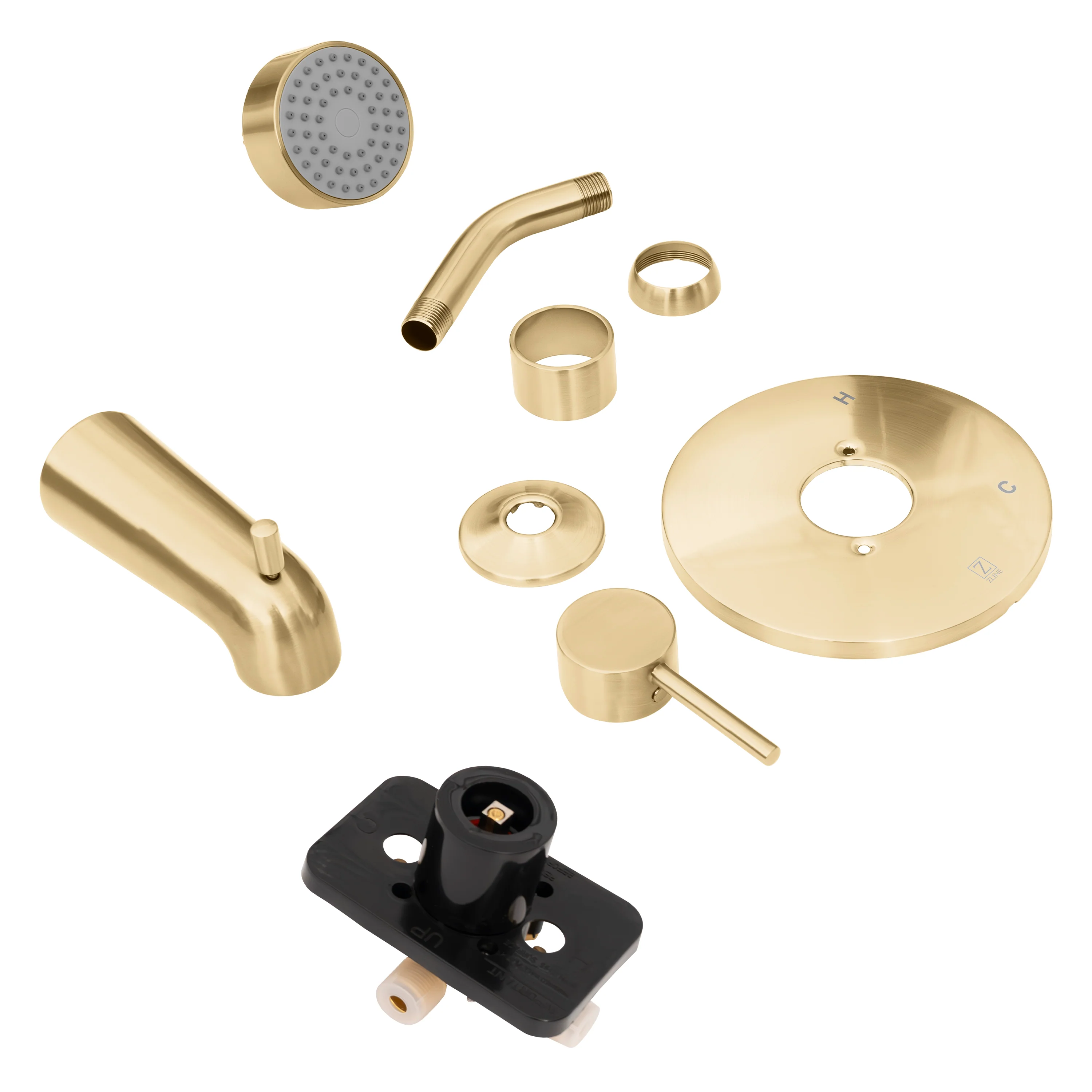 ZLINE Palisades Elegant Shower System in Champagne Bronze (RBCN1-SHS-CB) - Image 4