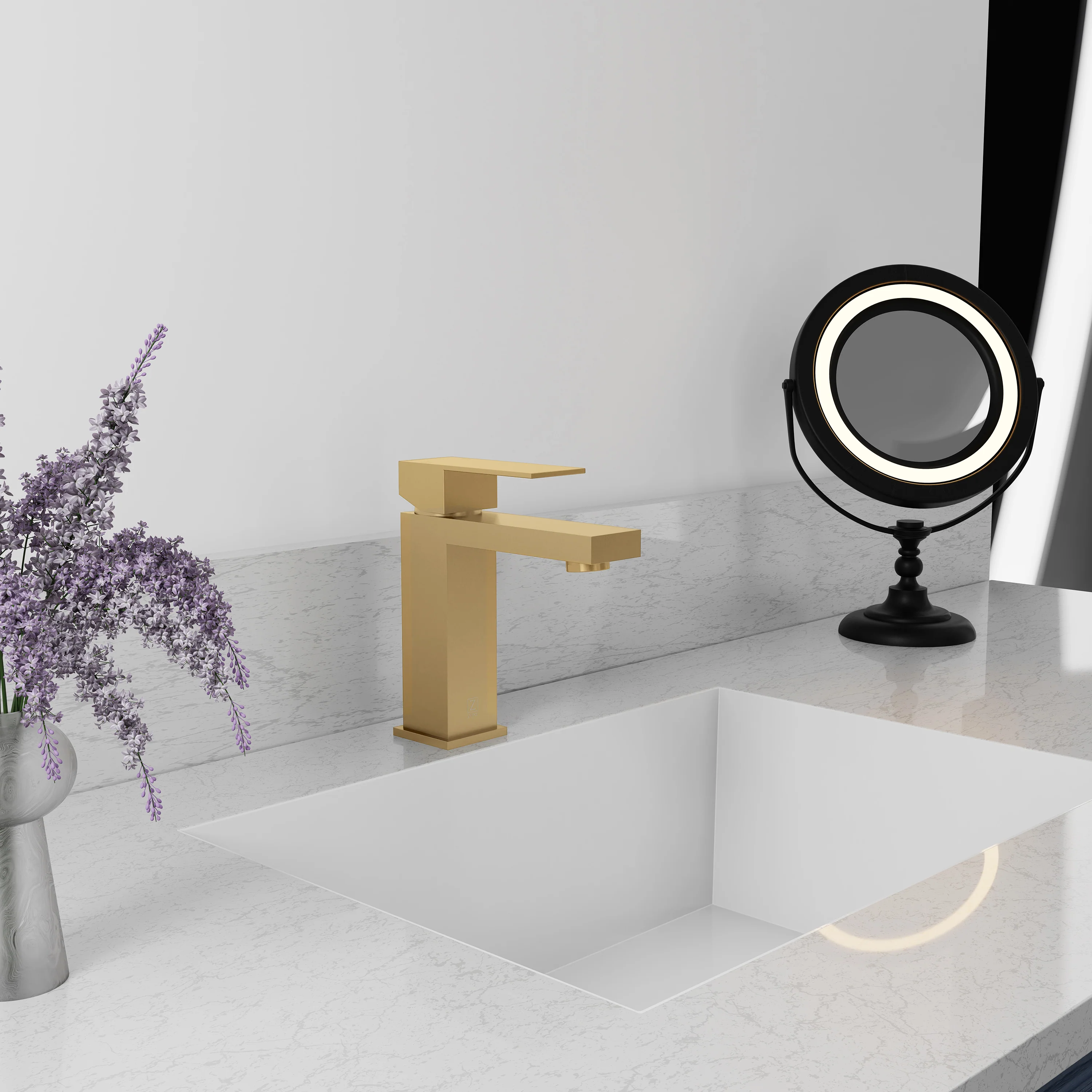 ZLINE Palisades Modern Single Handle Bath Faucet in Champagne Bronze (RBCN2-BF-CB) - Image 2