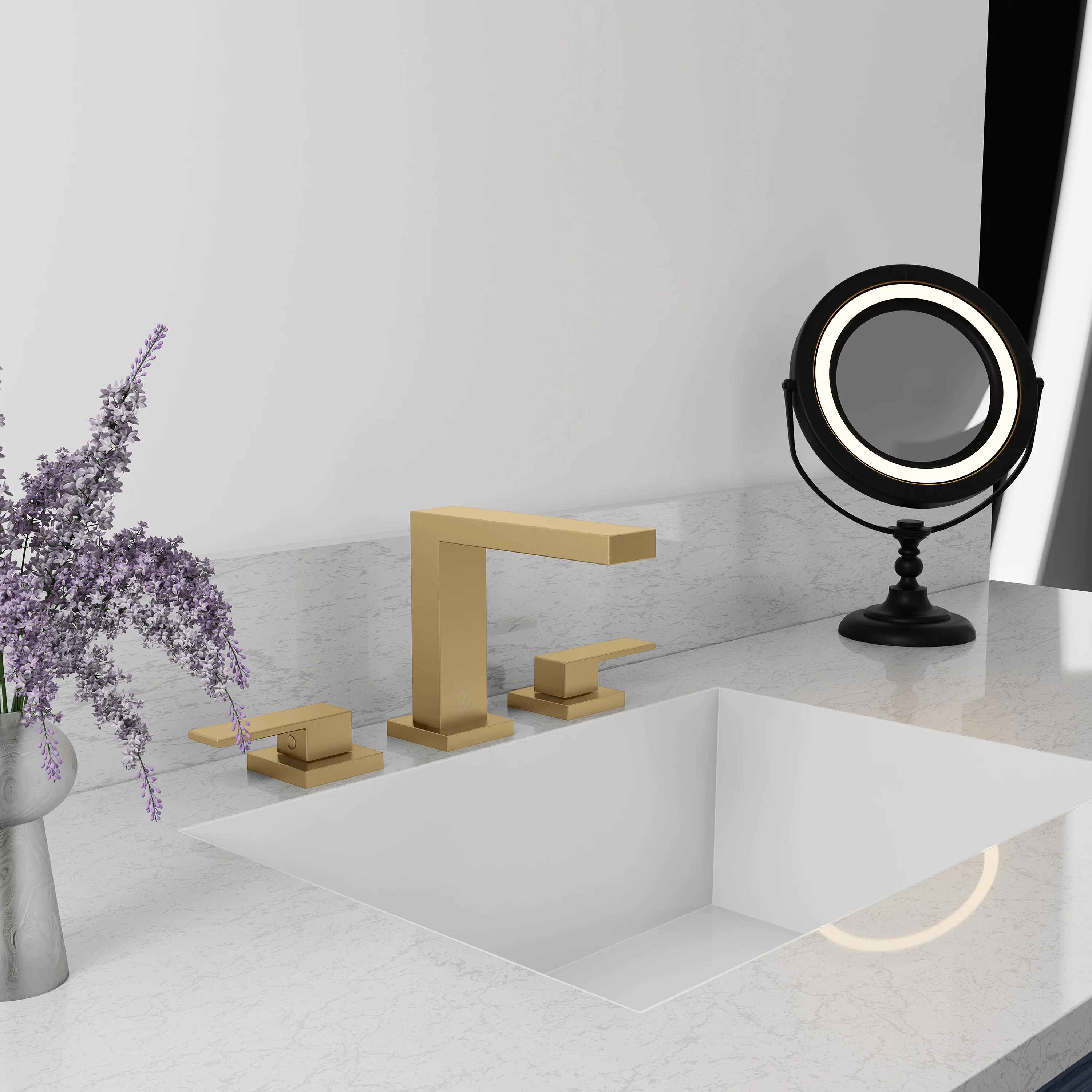 ZLINE Palisades Modern Widespread Bath Faucet in Champagne Bronze (RBCN3-BF-CB) - Image 5
